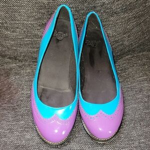 Dr. Martens Blue and Purple Flats Size 7